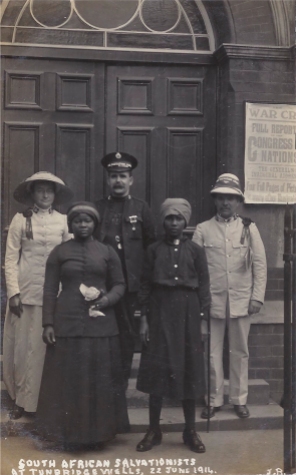 Postcard of South African Salvationists at Tunbridge Wells, 22nd June 1914.