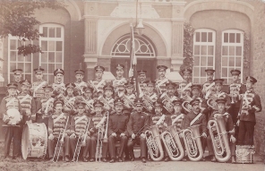 Postcard of a Salvation Army Band at Tunbridge Wells, circa 1914.