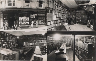 Hall's Bookshop postcard circa 1940s.